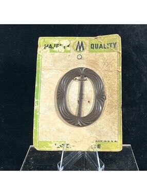 Vintage Half Moon Quality Metal Buckle Made in USA